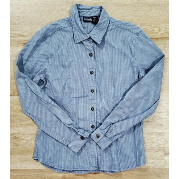 Patagonia Tops - Patagonia Womens Vintage Blue Shirt Size Medium
